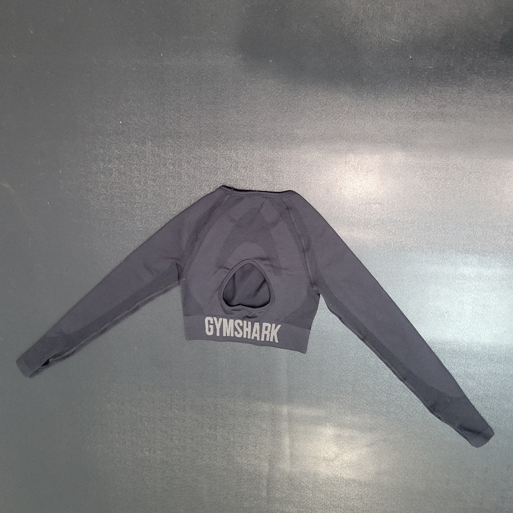 Gymshark Black Long Sleeve Top - Size Medium - Picture 6 of 8